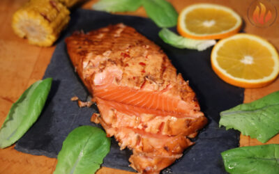 Oosters gegrilde zalm